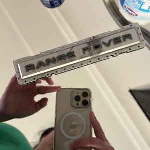 Metal Range Rover sign